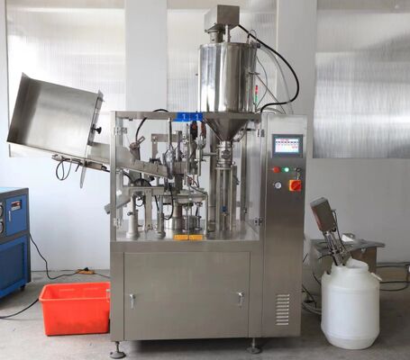 Машина автоматической мягкой пластиковой трубки заполняя и герметизируя машины алюминиевая косметическая сливк трубки зубной пасты трубки завалки